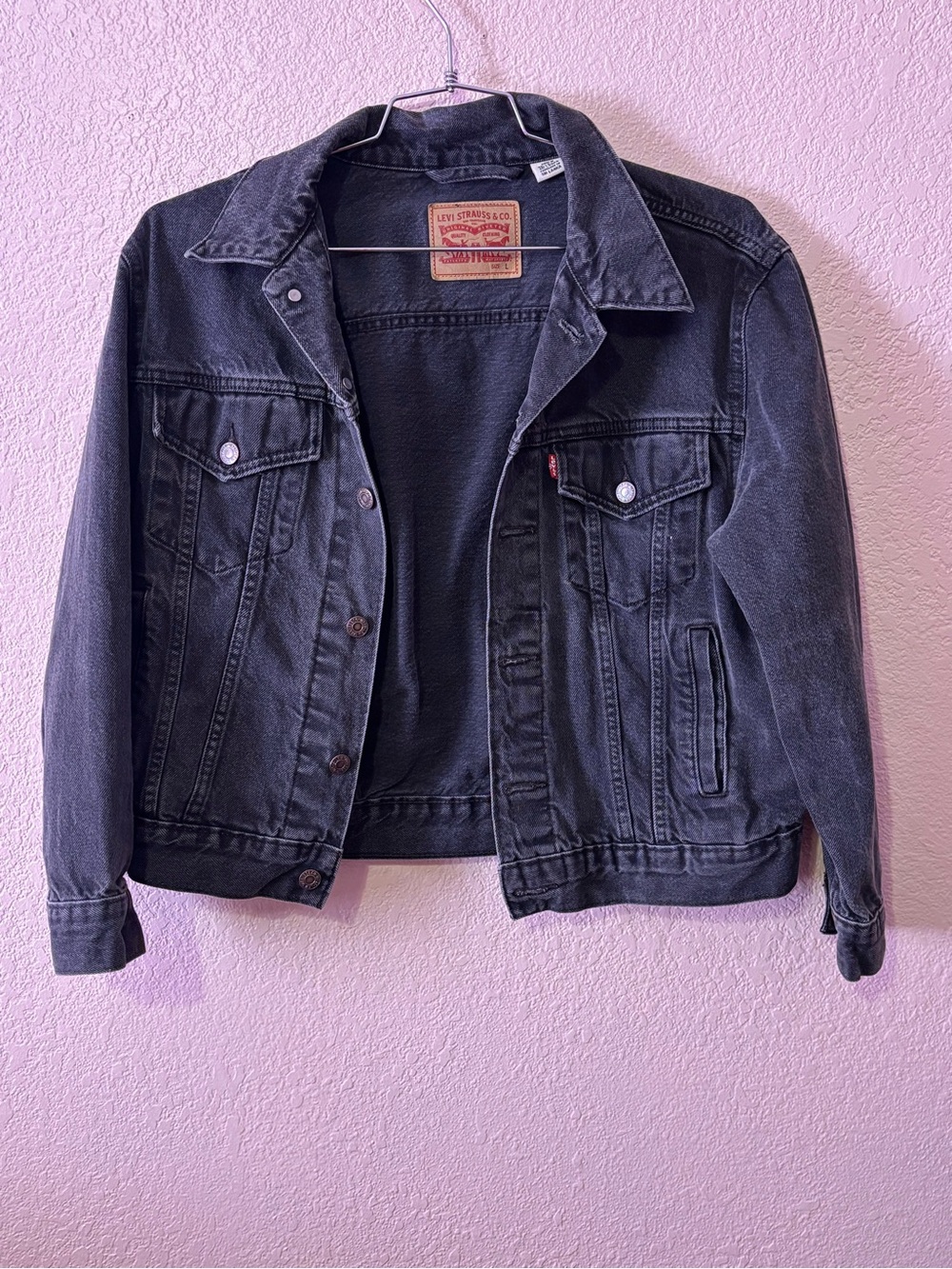 Levi's Women's Black Denim Trucker Jacket Large